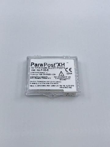 Coltene/Whaledent P-88-6 ParaPost XH Titanium Alloy Posts ~ Box of 10